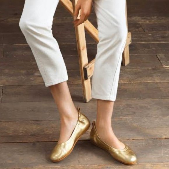 Fitflop | Shoes | Fitflop Ballerina Flats Sz 75 Allegro Metallic Gold  Comfort Casual | Poshmark